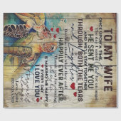 妻に贈り物 |ホリデーおもしろいギフト ラッピングペーパー (フラット)