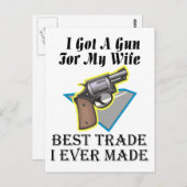 妻に銃 ポストカード (正面/裏面)