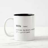 妻のおもしろいな定義 ツートーンマグカップ (左)