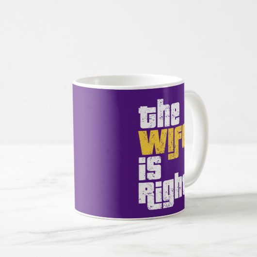 妻のおもしろいユーモア・マグ コーヒーマグカップ (正面右)