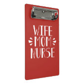 妻のお母さんのナースのグラフィック ミニクリップボード (アングル)