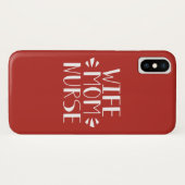 妻のお母さんのナースのグラフィック Case-Mate iPhoneケース (裏面(横))