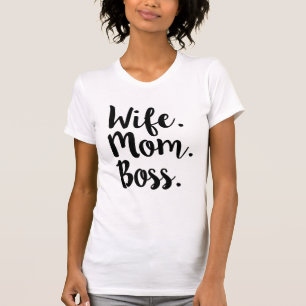 妻のお母さんのボスのおもしろいな女性のワイシャツ Tシャツ