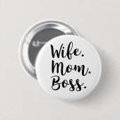 妻のお母さんのボス 缶バッジ (正面&裏面)