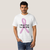 妻のためにピンクを着る メンズシャツ Tシャツ (正面フル)