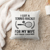 妻のためのテニスラケット クッション (ブランケット)