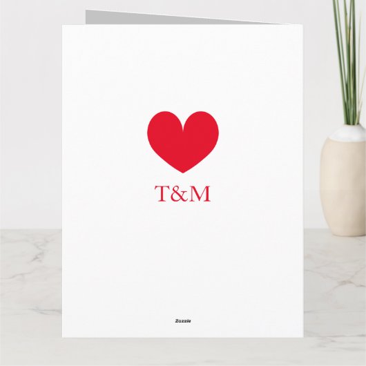 妻のカスタムハッピーアニバーサリーグリーティングカード カード (裏面)