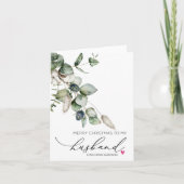 妻のカードからの夫のメリークリスマス カード (正面)