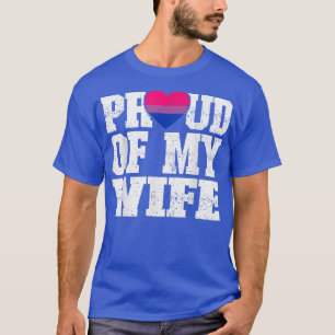 妻のバイセクシャル フラグ 結婚記念日を誇りに思う Tシャツ