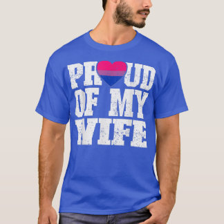 妻のバイセクシャル フラグ 結婚記念日を誇りに思う Tシャツ