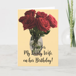 妻のバラ,誕生日カード カード