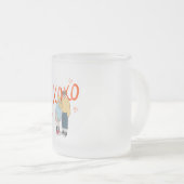 '妻のパーソナライズされた生活'コーヒーマグ – 完璧なギフト フロストグラスマグカップ (正面右)