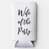 妻のパーティーバチェロレッテウィークエンドヘンパーティー スリム缶クーラー (正面)