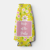 妻のパーティーレトロモダン花 ボトルクーラー (正面)