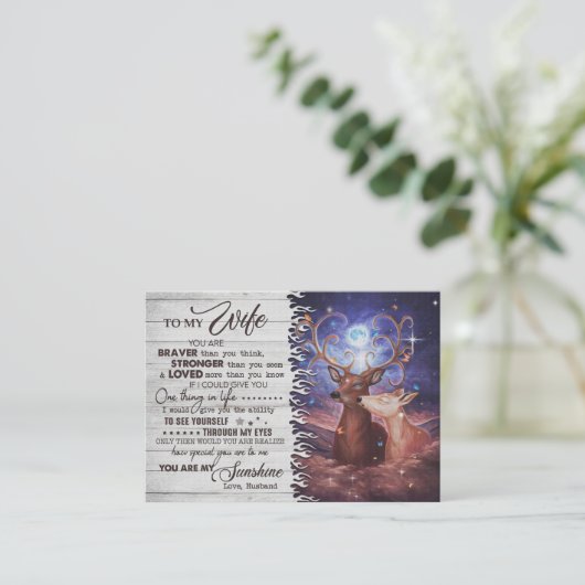 妻のブレーバーが愛した妻の芸術 名刺 (スタンド正面)