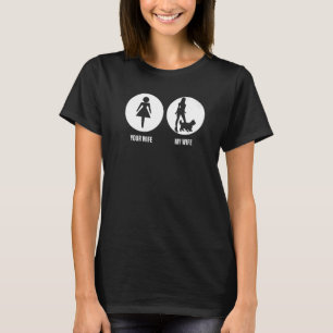妻のヨークシャー・テリアをヨークシャーテリア Tシャツ