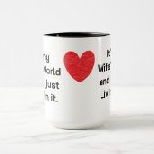 妻の世界だ マグカップ (中央)