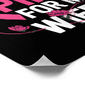 妻の乳がん啓発のためにピンクを着る _2 ポスター (角)