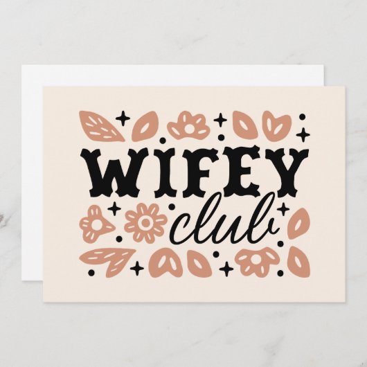 妻の会カウボーイスタイルの妻カントリーカウガール美学 招待状 (正面/裏面)