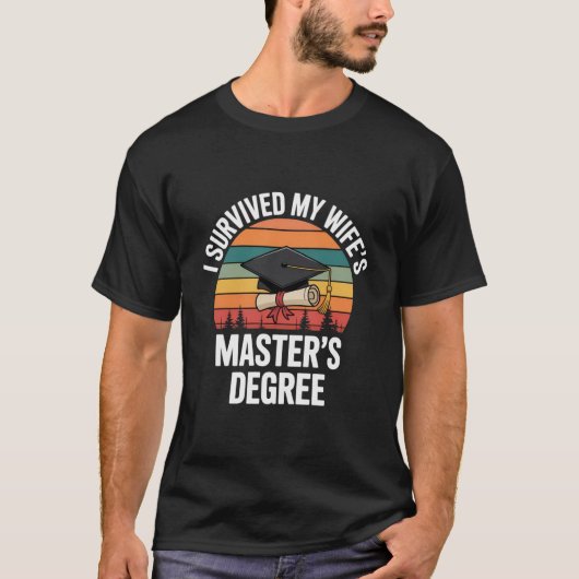 妻の修士課程卒業を乗り越えた Tシャツ (正面)