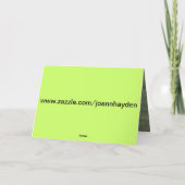 妻の冗談カードからの父の日 カード (裏面)