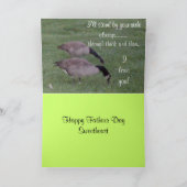 妻の冗談カードからの父の日 カード (内部)