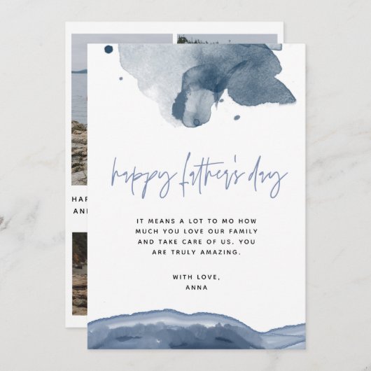 妻の写真から夫のデイカードへ シーズンカード (正面/裏面)