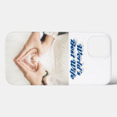 妻の写真 海 ブルー iPhone カーショ Case-Mate iPhoneケース (裏面 (横))