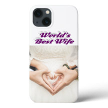 妻の写真 紫色 iPhone カー