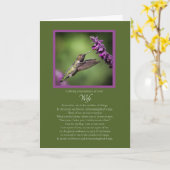 妻の命日 カード (黄色い花)