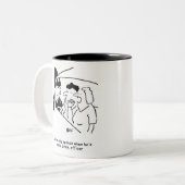 妻の夫がドリンクの運転手 ツートーンマグカップ (正面左)