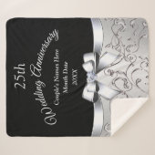 妻の夫にとってゴージャスな25周年の贈り物 シェルパブランケット (正面(横))