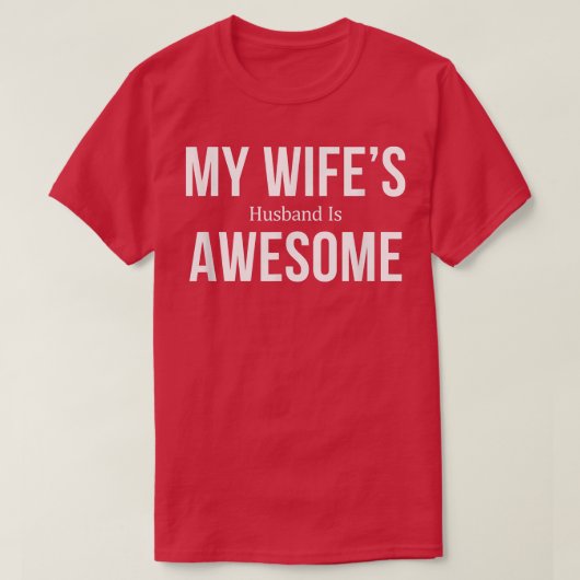 妻の夫は素晴らし Tシャツ (デザイン正面)