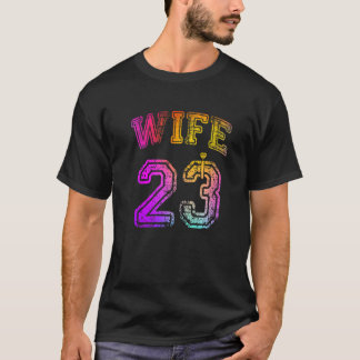 妻の婚約パーティー 妻のマッチング 2023 ハネムーン Tシャツ