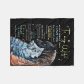 妻の恋人たち|妻に愛した忘れことはない フリースブランケット (正面(横))