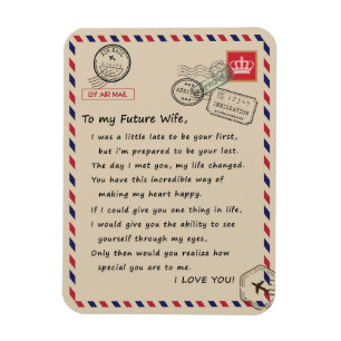 妻の恋人 To My Future Wife I Love You マグネット