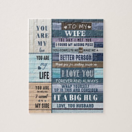 妻の恋人 | To My Wife愛する夫 ジグソーパズル (縦)