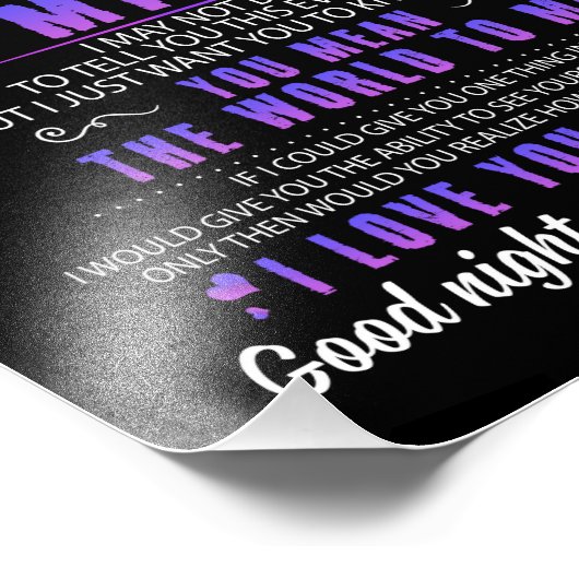 妻の恋人 | To My Wife私はあなたをとても愛している フォトプリント (角)