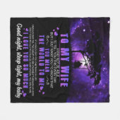 妻の恋人 | To My Wife私はあなたをとても愛している フリースブランケット (正面(横))