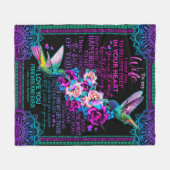 妻の恋人 | To My Wife I Love You Ever フリースブランケット (正面(横))