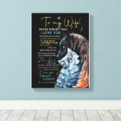 妻の恋人 | To My Wife Never 忘れ Love You キャンバスプリント (インサイチュ (ウッドフロア))