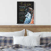 妻の恋人 | To My Wife Never 忘れ Love You キャンバスプリント (インサイチュ (寝室))