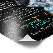 妻の恋人 | To My Wife Never 忘れ Love You フォトプリント (角)