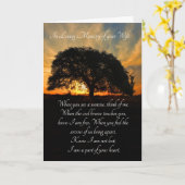 妻の悔やみや弔慰の喪失 カード (黄色い花)