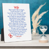 妻の愛 フォトプラーク (側面)