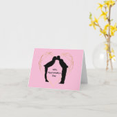 妻の感謝の日のカスタマイズカード カード (黄色い花)