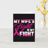 妻の戦いは乳がんとの戦い カード (黄色い花)