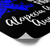 妻の戦いは私の戦いAlopecia Areata認識度 ポスター (角)