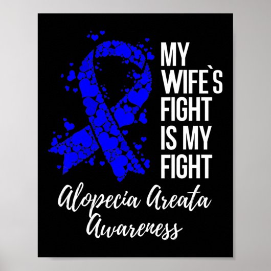 妻の戦いは私の戦いAlopecia Areata認識度 ポスター (正面)