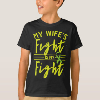 妻の戦いは腎臓病に目を奪われる Tシャツ